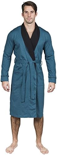 Yugo Sport Mens Robe - Cotton Robes for Men Knit Lightweight - Kimono Wrap Men's Bathrobe
