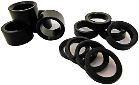Assorted 5/8" Aluminum Wheel, Spindle Spacer Kit Set (12 pcs) Go Kart Cart Parts