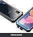 Galaxy A10E Rugged Clear Case, Poetic Full-Body Hybrid Shockproof Bumper Cover, Built-in-Screen Protector, Guardian Series, Case for Samsung Galaxy A10E (2019 Release), Blue/Clear