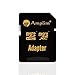 Amplim 256GB MicroSDXC UHS-I U3 V30 A1 C10 100MB/s 4K UHD & Full HD Micro SD Memory Card with Adapter, Switch Compatible - Gold