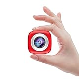 Elecwave Sport Action Camera EW-SC02 Stick Anywhere Selfie Sport Camera Multi-Functional APP Remote Control DV Recorder Suitable for Indoor and Outdoor, Red