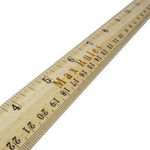 Custom Engraved Name 12 Inch Wood Ruler 1 Foot Wooden Ruler Office Desk School Supplies Student Gift - Thumbnail 2