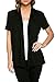12 Ami Basic Solid Short Sleeve Open Front Cardigan (S-3X) - Made in USA