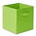 Casafield Set of 6 Collapsible Fabric Cube Storage Bins, Lime Green - 11