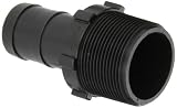 Banjo HB150-125 Polypropylene Hose Fitting, Adapter, 1-1/2" NPT Male x 1-1/4" Barbed