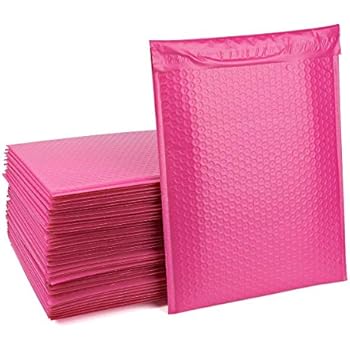 Fu Global #5 Pink Bubble Mailers 10.5x16 Inches Padded Envelopes Pack of 25