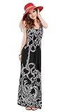 LaiGouMai Womens Sexy Neck Sleeveless Long Maxi Beach Dress