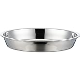 BEENIFIC Deep Dish Pizza Pan,Stainless Steel Pizza Tray Oven Pan,Pie Grill Pan Baking Pan10-12-14Inch (16x1.95)