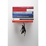 ARTORI Design "Supershelf - Black Metal Superhero Floating Bookshelf, Concealed, Hidden Shelf, Unique Book Shelves, Gifts for Geeks, Gifts for Book Lovers, Cool Book Stacker Stopper