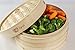 Picksur LifeStyle Handmade Bamboo Steamer 10 inch 2 tier | includes 2 reusable cotton liners | dumpling steamer | steamer basket | vegetable steamer