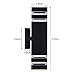 Naturous WLB191 LED Wall Sconce Waterproof Cylinder Porch Light Modern Wall Lamp, Up/Down Light, 3000k Warm White