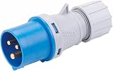 K M Electronics 4 Way Socket to 16A Plug Camping Mains Cable 1M view 2