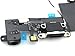 COHK USB Charging Port Dock Connector Flex Cable with Headphone Audio Jack and Microphone Replacement for iPhone 5s Black
