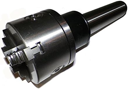 6" 3 Jaw Precision Lathe Chuck with MT5 Shank (Rotating Triple Ball Bearing)