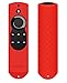 OEAGO Silicone [Anti Slip] Shock Proof Cover Case for All-New Fire TV with 4K Alexa Voice Remote (2017 Edition) (2nd Gen) / Fire TV Stick Alexa Voice Remote (Red)
