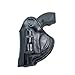 Cardini Leather USA – Zorro Series Holster – Right Handed – Black Leather – For Ruger LCR 38 Special – Concealed Carry IWB with Clip