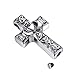 AMIST Irish Cross Claddagh Cremation Jewelry Keepsake Pendant Memorial Urn Cross with Chain Necklace