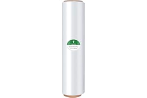 YXX-TECH 18" x 1500ft Clear Stretch Wrap - 80 Gauge Heavy-Duty Plastic Wrap Roll for Moving, Packing & Pallet Wrapping - 1 Pack