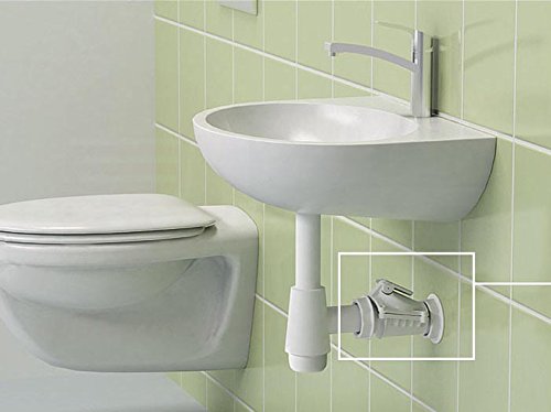 Rückstauklappe Ø 50 mm 90° bogen grau Rückstauverschluß Rückstauventil KG Rohr Waschbecken Becken Abwasserrohr Bad… – Bild 4