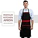 Klicook Kitchen Apron for Women and Men with Pockets/Guide Included on Cotton Canvas, Universal