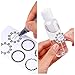 Travel Bottle Set - Refillable - TSA/Airline Approved - 8 Bottles and 9 Jars - 3 Tools (Pipette, Funnel and Mini Spatula) - for Downsized Portions of Your Favorite Cosmetics, Lotions and Creams