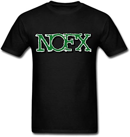 PASSGG NOFX Green Logo Short Sleeve T shirt For fashion men Black XXL