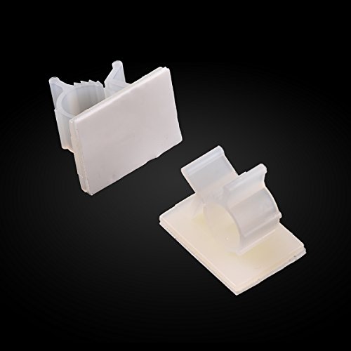 Cable Clips, MHtech 50 Pieces Nylon Wire Clips with 3M SelfAdhesive Adjustable Car Wires Holder