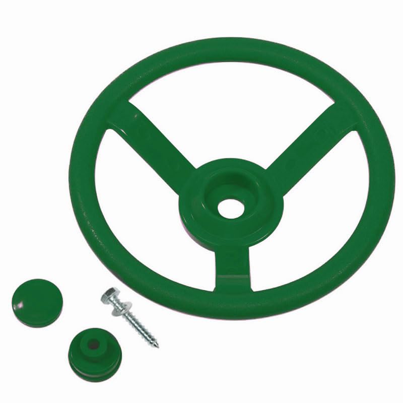 Kids toy steering wheel for climbing frames (Green)