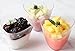 Lawei 100 pack Mini Dessert Cups with Spoons - 2.7 oz Plastic Dessert Cups Disposable Clear Plastic Appetizer Cups for Tasting Party Desserts Appetizers