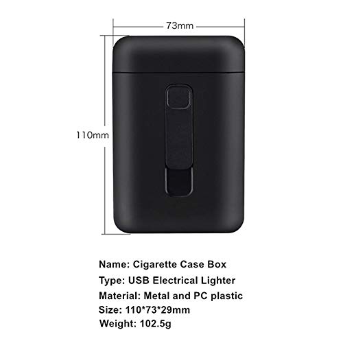 Cigarette Case with Lighter Cigarettes Box King Size Portable Pack