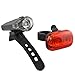 Lumintrail Bike Headlight Tail Light - Weatherproof Lights Set - Super Bright LED - 5 Hour Run Time- Easy Install Quick Release
