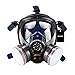 Holulo Organic Vapor Full Face Safety Respirator Mask Respiratory Protection Gas Masks Paint  Chemical Formaldehyde Anti Virus Full w/Activated Carbon Respirator