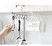 Alliebe 3 Pack Mug Cups Wine Glasses Storage Hooks Kitchen Utensil Ties Belts and Scarf Hanging Hook Rack Holder Under Cabinet Closet Without Drilling (White)