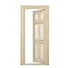Tinksky 1:12 Dollhouse Miniature DIY 6-Panel Interior Wooden Door