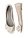 Women's Satin Peep Toe Bridal Ballet Flats by Dessy