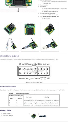 Waveshare STM32-QFP48 STM32 Programming Adapter Test Socket for LQFP48 Package MCU 0.5mm Pitch