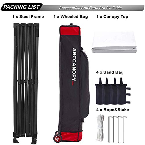 ABCCANOPY Patio Pop Up Canopy Tent 10x15 CommercialSeries (White