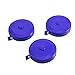 Uxcell a12080800ux0392 ® 150cm 60inch Push Button Blue Case Soft Retractable Tape Measure 3 Pcs (Pack of 3)
