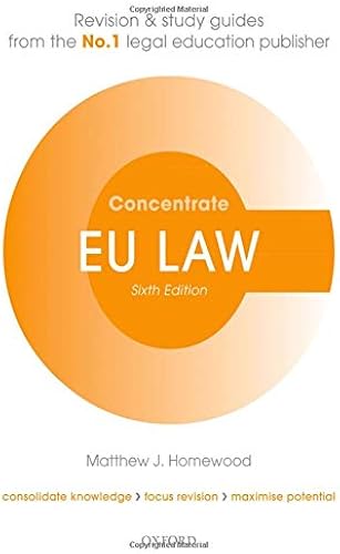 Download EU Law Concentrate: Law Revision and Study Guide PDF