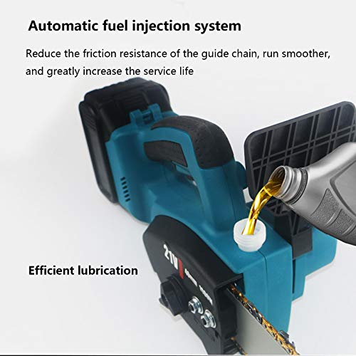 QILIN 21V Akku SäGe, 1280W Akku Elektro Protable KettensäGe, 8-Zoll Leichte Einhand KettensäGe, Zum Trimmen Und… – Bild 8