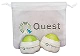 2 Quest Living Essentials Massage Roller Balls and Drawstring Bag