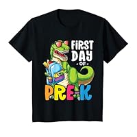 Kids First Day of Pre K Dinosaur First Day of School Boys T-Shirt