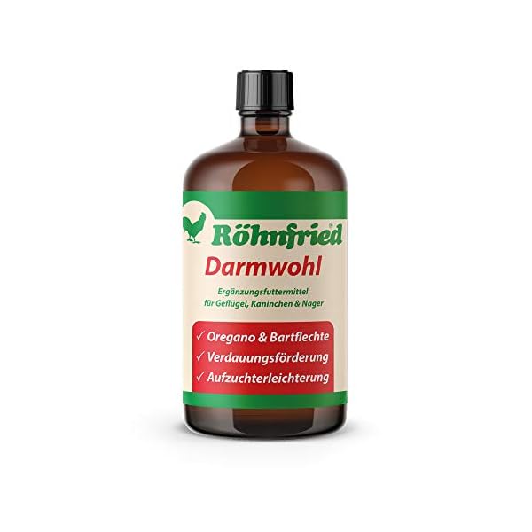 Röhnfried Darmwohl integratore Alimentare (250 ml) per roditori, pollame e Piccoli Animali, digestione favorita e…