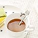 Huayoung 4-pcs Lovely Cat Stainless Steel Hanging Spoons Dessert Spoons Tea Coffee Scoops (4.5-inch in length)