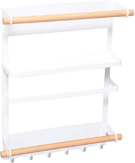 Amazon Co Jp Wakiyaku 冷蔵庫サイドラック マグネット収納 キッチンペーパー ホルダー ホーム キッチン