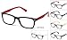 IG Unisex Clear Lens Matte Color Temple Fashion Glasses