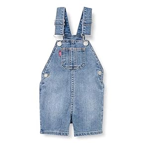 Levi’s Kids Tuinbroek voor baby’s en jongens, denim shorts