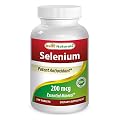#1 Selenium 200 mcg 240 Tablets by Best Naturals -- Essentials Minerals -- Manufactured in a USA Based GMP Certified Facility and Third Party Tested for Purity. Guaranteed!!