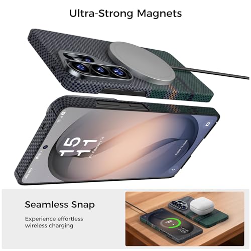 BENKS Aurora ArmorAir for Samsung Galaxy S26 Ultra Case, Built with Kevlar Aramid, Ultra Slim & Lightweight Magnetic Case for S26 Ultra 6.9 Inch, Floating Woven Tech