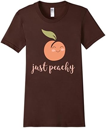 Women's Just Peachy Graphic Tee - T-shirt Medium Brown